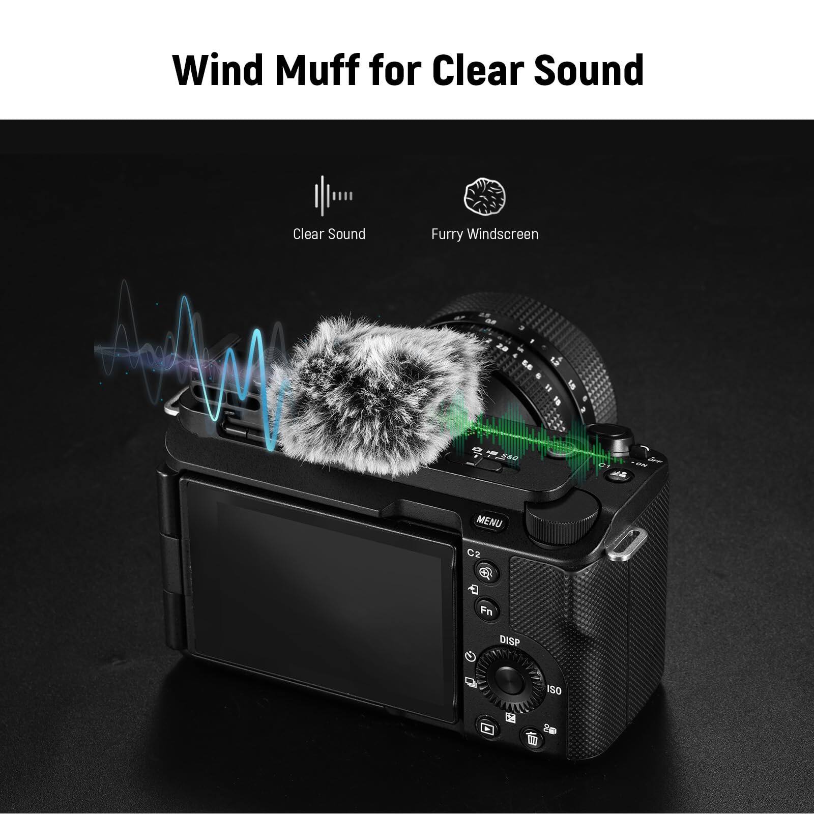 Wind Muff for Clear Sound  
Clear Sound  
Furry Windscreen