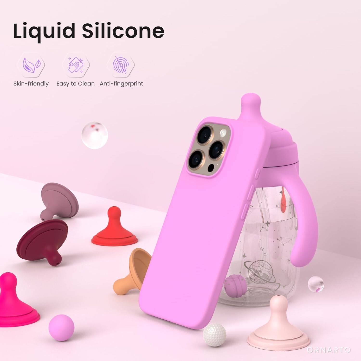 Liquid Silicone Skin-friendly Easy to Clean Anti-fingerprint ORNARTO