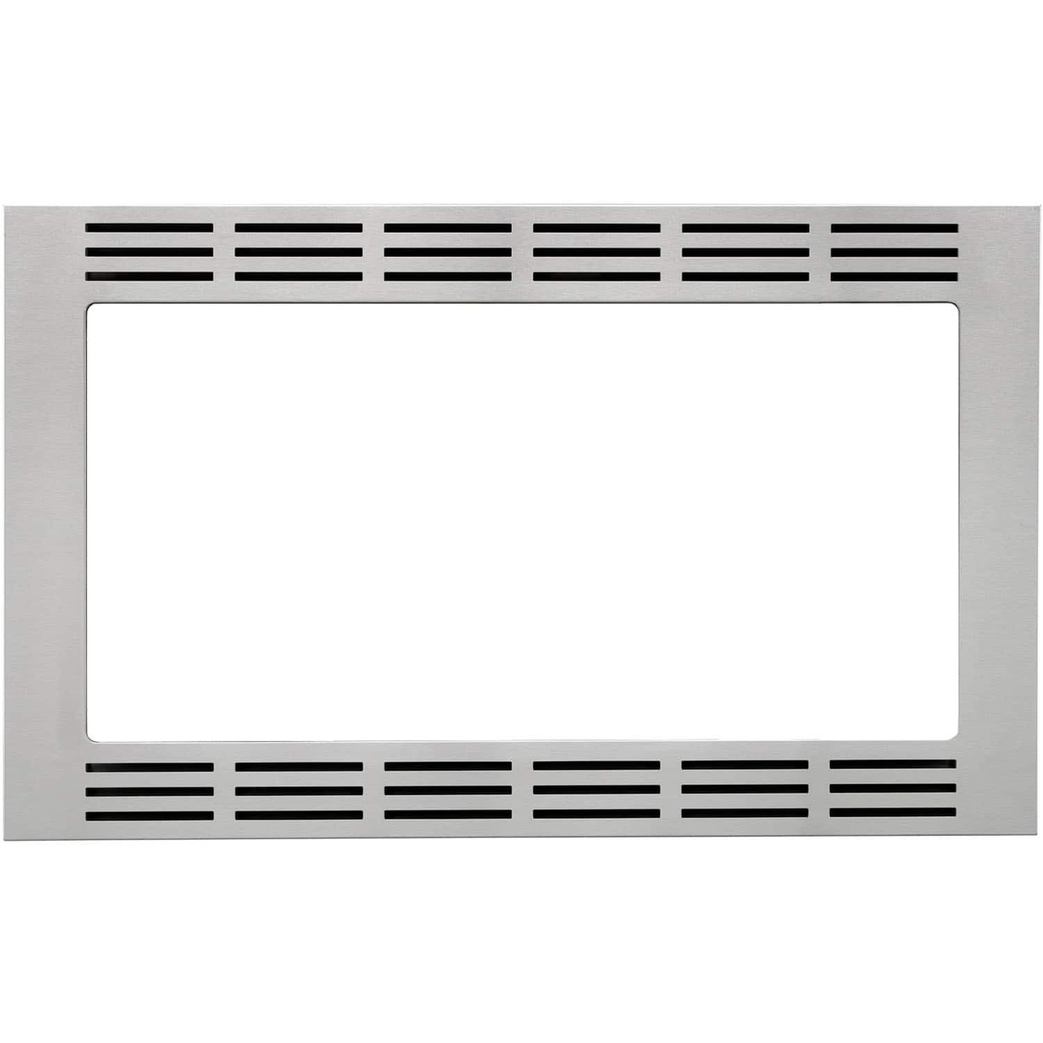 Panasonic - 27" Trim Kit for Select Microwaves - Stainless Steel - Front_Zoom