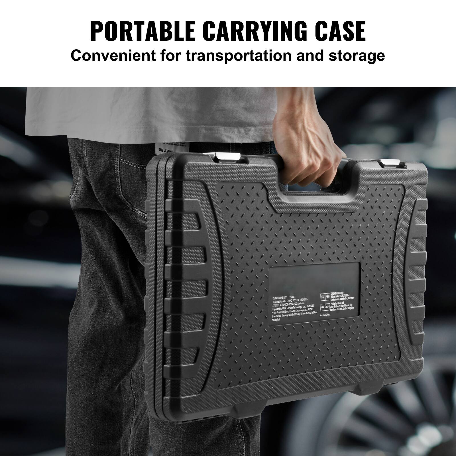 PORTABLE CARRYING CASE  
Convenient for transportation and storage