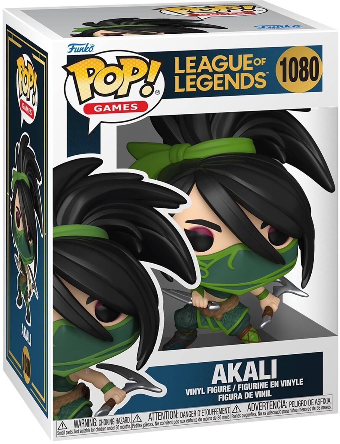 FOOPPY T Funko LEAGUE OF C POP! LEGENDS 1080 F GAMES GAMES N AKALI EN VINYLE FIGURE I FIGURINE VINYL DE VINIL FIGURA ASFIXIA ADVERTENCIA: PELIGRO DE menores de 36 meses. TOUFFEMENT. adecuado para nios ATTENTION: DANGER D Partes pequeas. No es de moins de 36 mois. CHOKING HAZARD. WARNING: CHOKING HAZARD. Small parts. Not suitable for children Petites pieces. Ne convient pas aux enfants