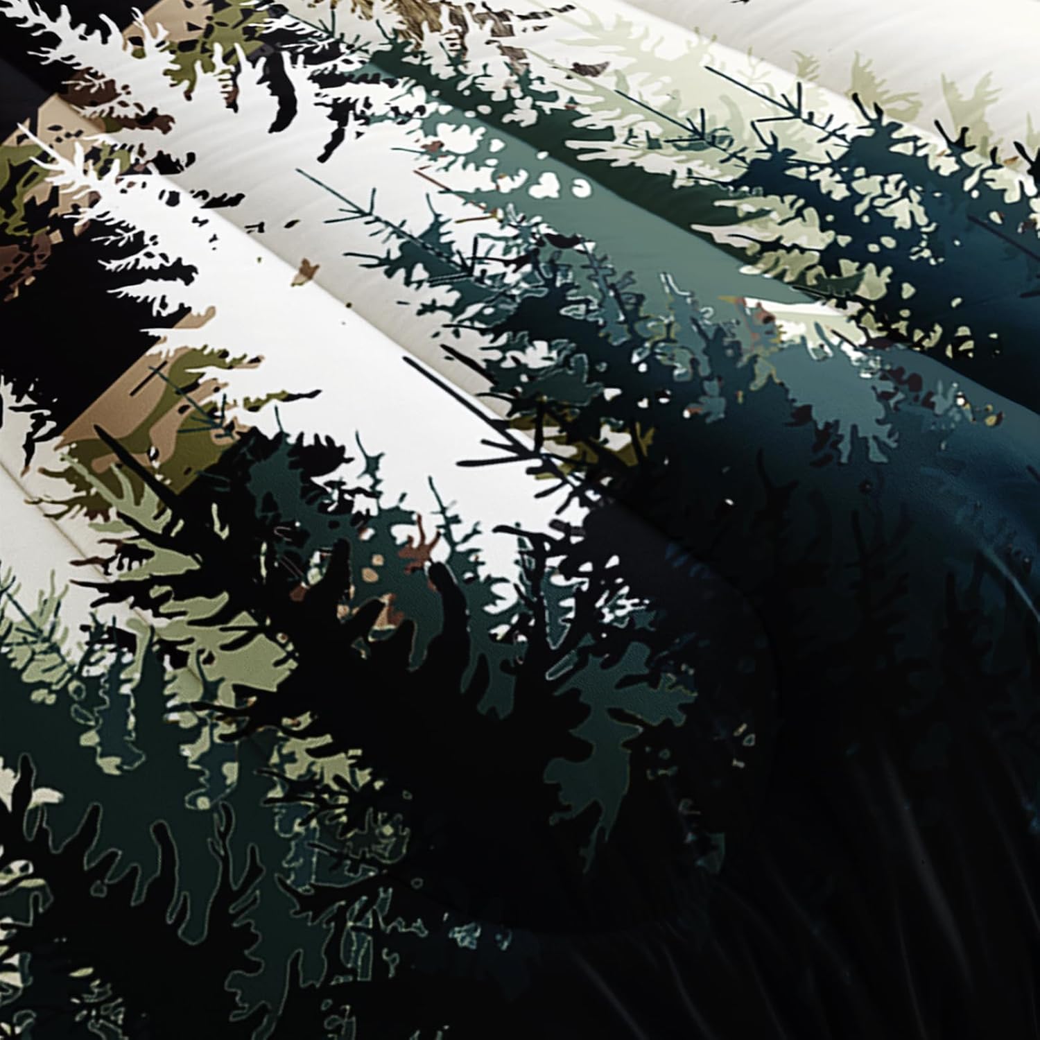 Alt View 3. Wikistore - WIKISTORE Deer Comforter Set Full Size American Flag Camo Western Farmhouse Bedding 3 Piece - As Picture.