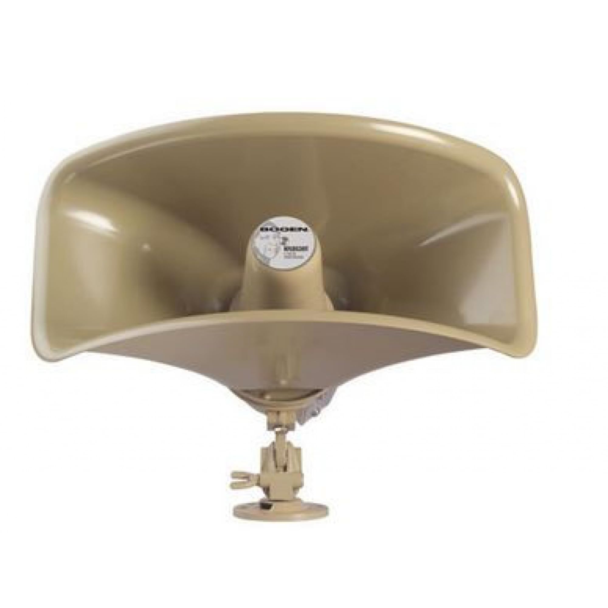 Front. Bogen - Wide Dispersion Horn Loudspeaker - 30W Amplifier - Mocha.