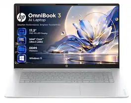 HP - Upgraded - OmniBook 3 17.3" Full HD Laptop -Intel Core Ultra 5 225U - 24GB Memory - 1TB-Windows 11 Home-Natural - Silver
