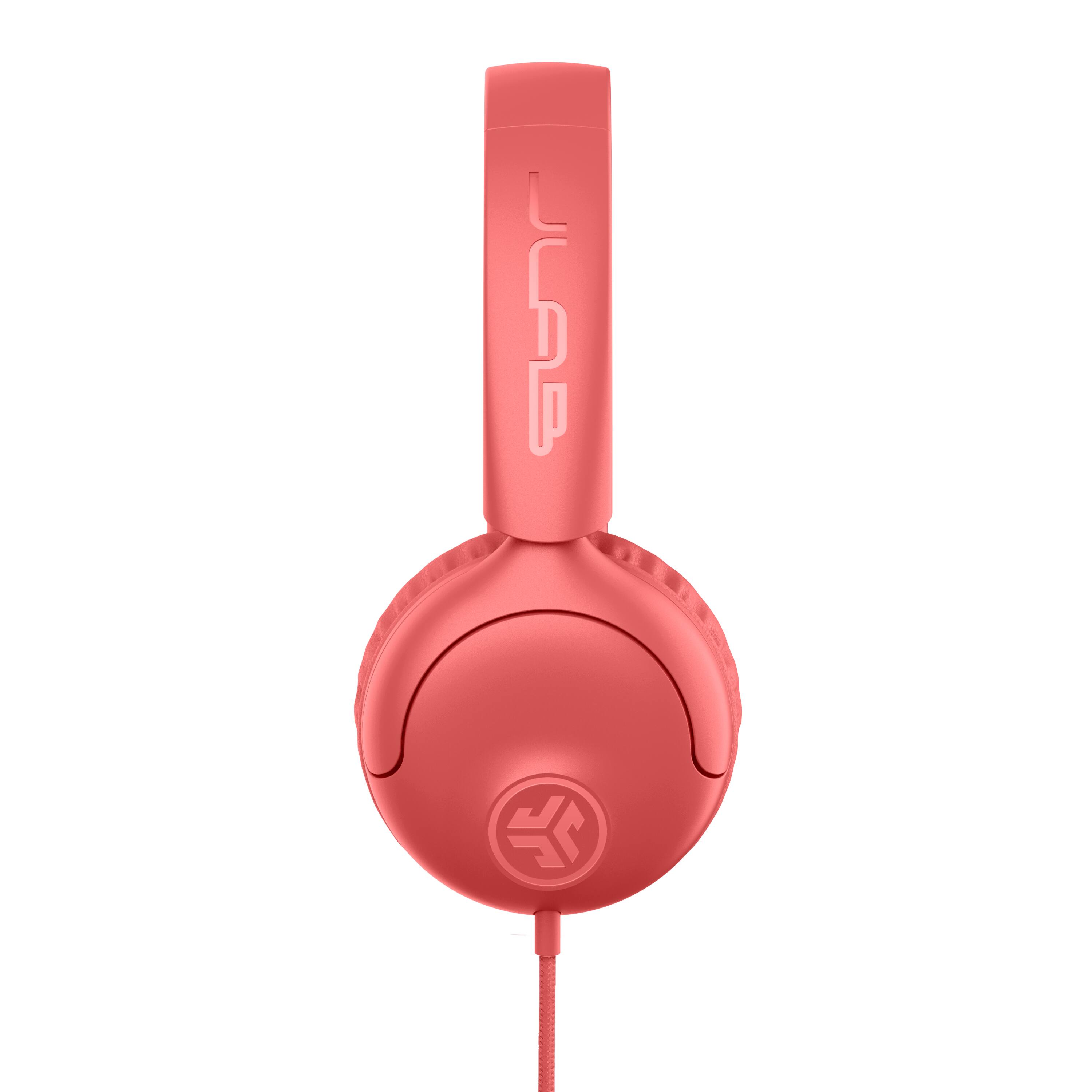 Angle. JLab - Studio 2 Wired On-ear Headphones - Coral.