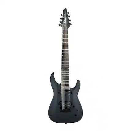 Front. Jackson - Jackson JS Series Dinky Arch Top JS32 8 DKA HT Satin Black Electric Guitar.