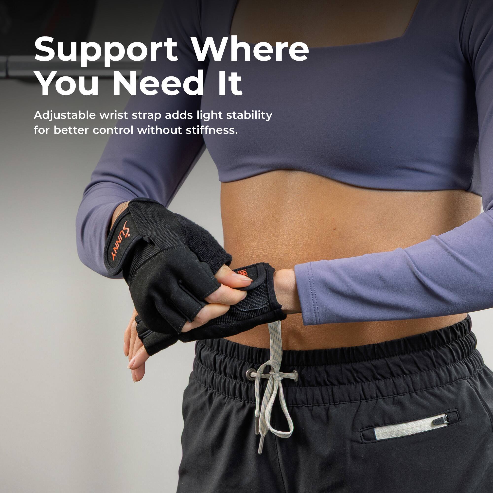 Support Where You Need It

Adjustable wrist strap adds light stability for better control without stiffness.