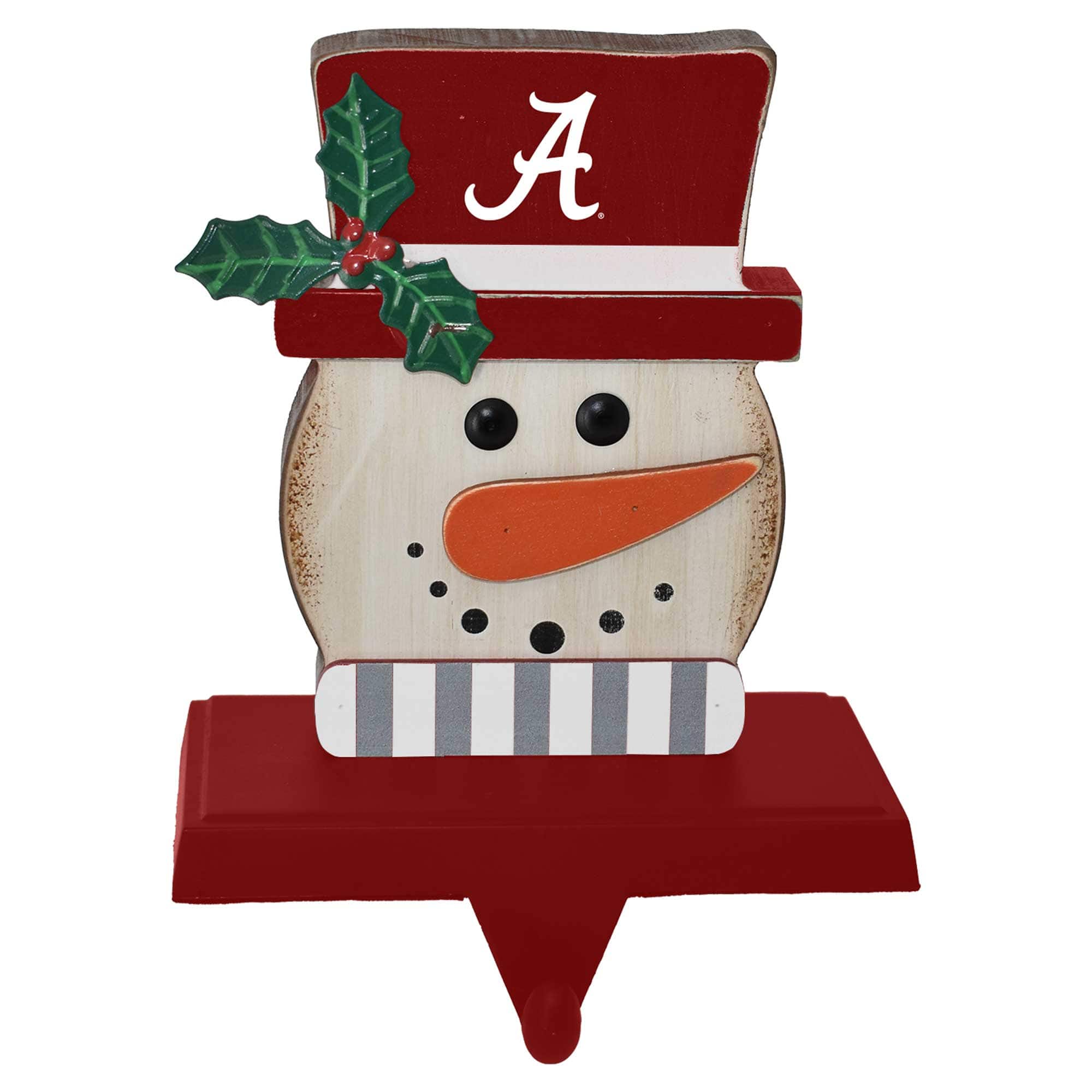 The Memory Company - Alabama Crimson Tide Snowman Stocking Holders - Multicolor