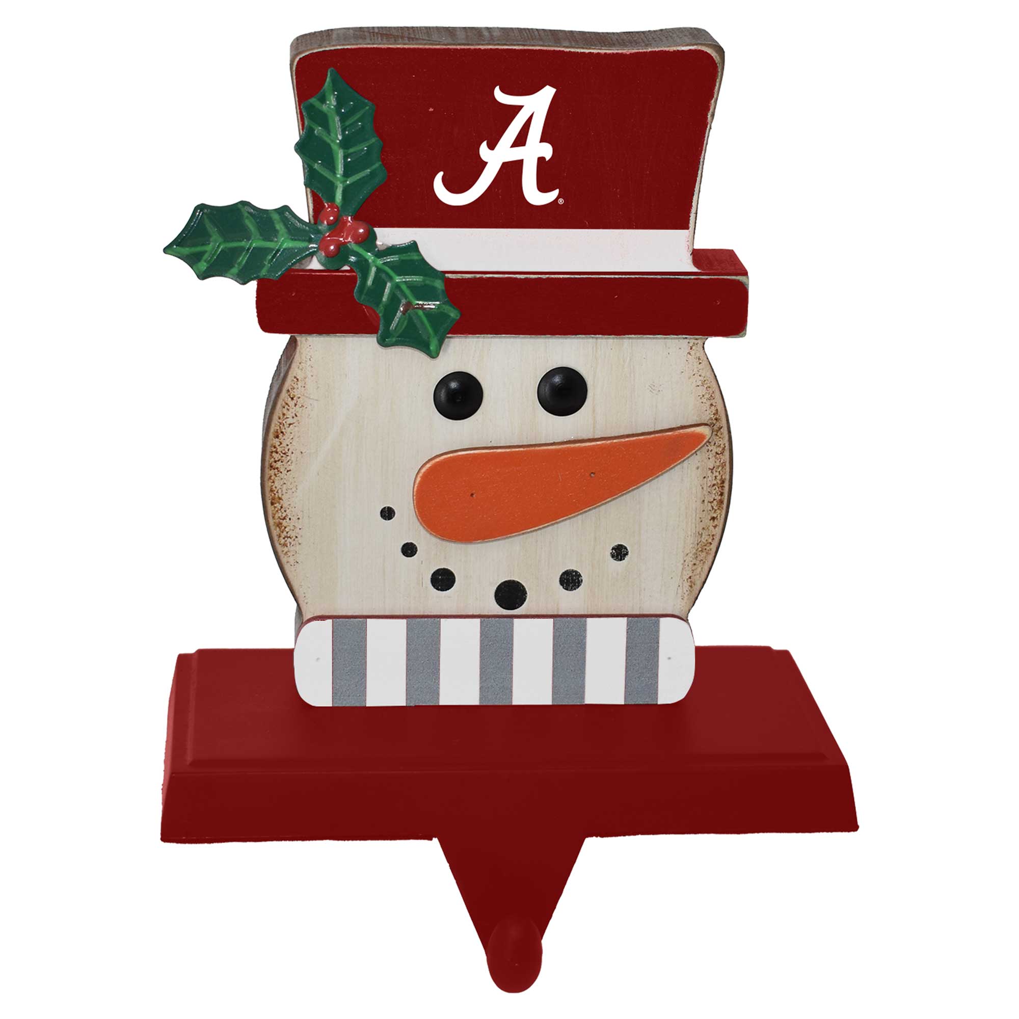 The Memory Company - Alabama Crimson Tide Snowman Stocking Holders - Multicolor