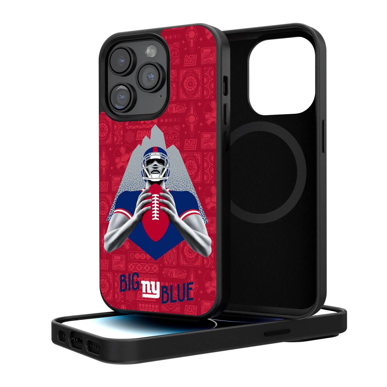 Keyscaper - NFL - New York Giants iPhone Magnetic Bump Case - 15 Plus - Black price history on PriceWatchPro
