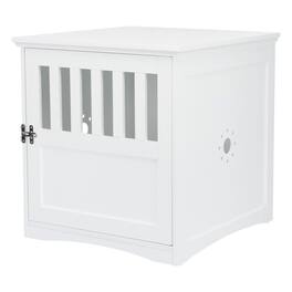 TRIXIE - 1-Door 20" Wooden Indoor Furniture Style Crate for Small Dogs, White