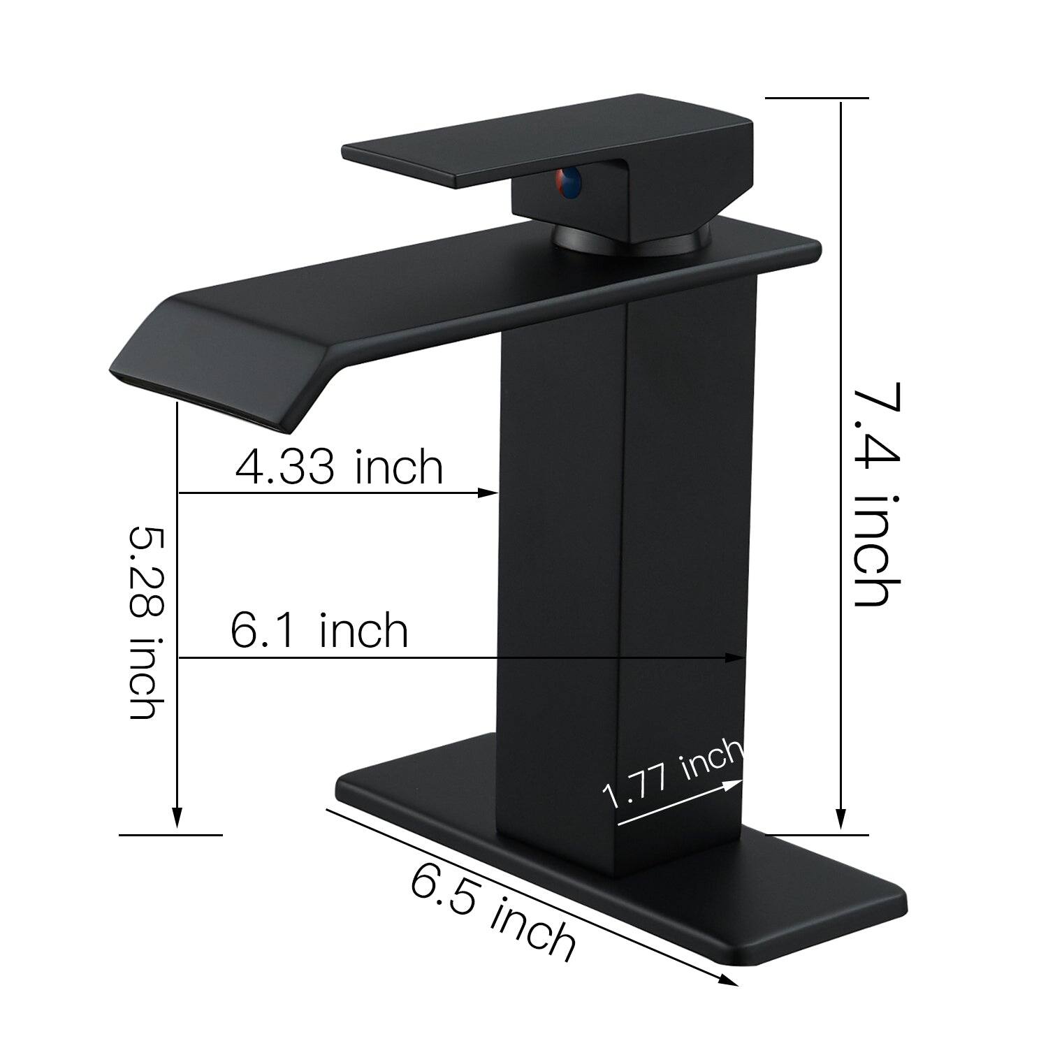 5.28 inch  
4.33 inch  
6.1 inch  
1.77 inch  
6.5 inch  
7.4 inch
