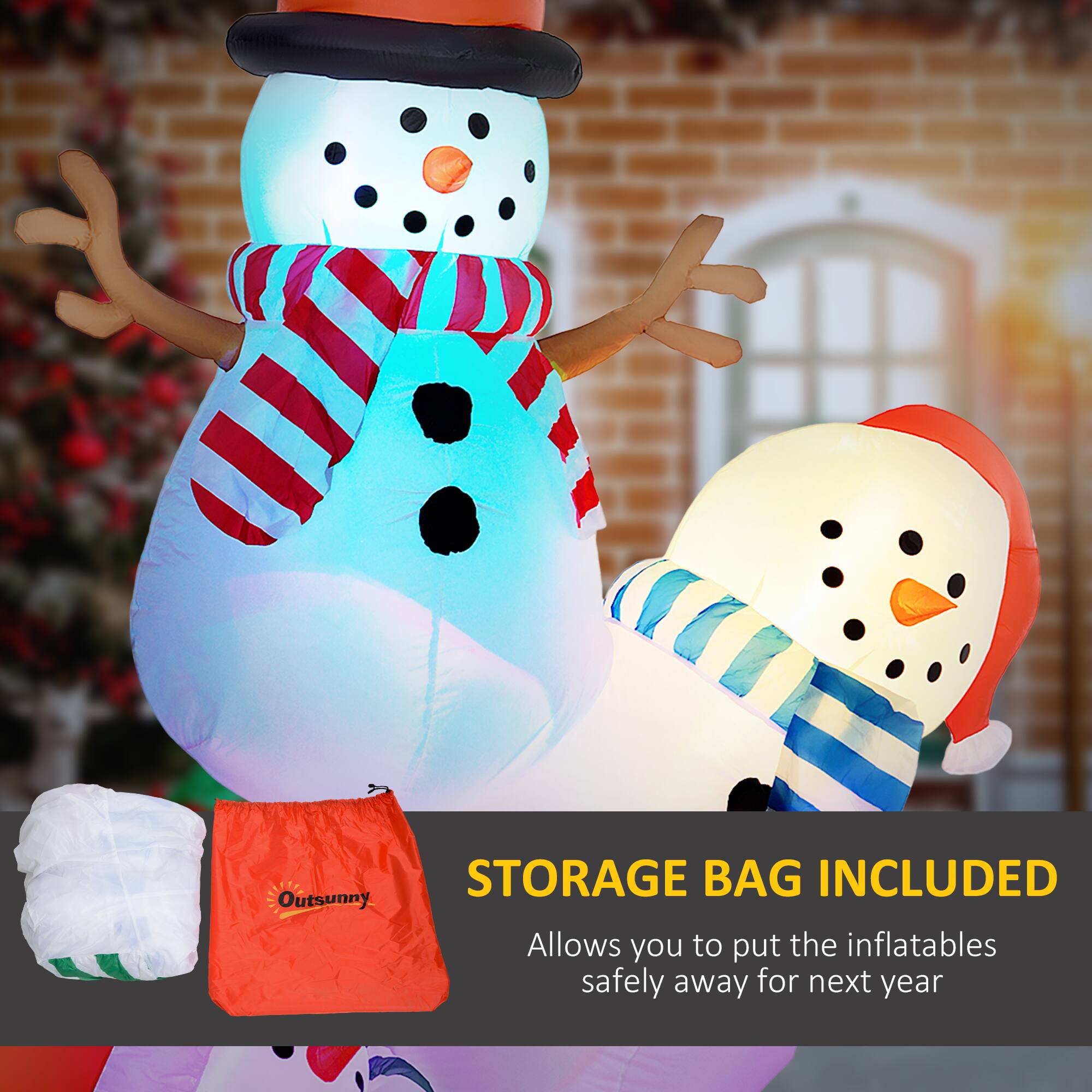 STORAGE BAG INCLUDED  
Allows you to put the inflatables safely away for next year
