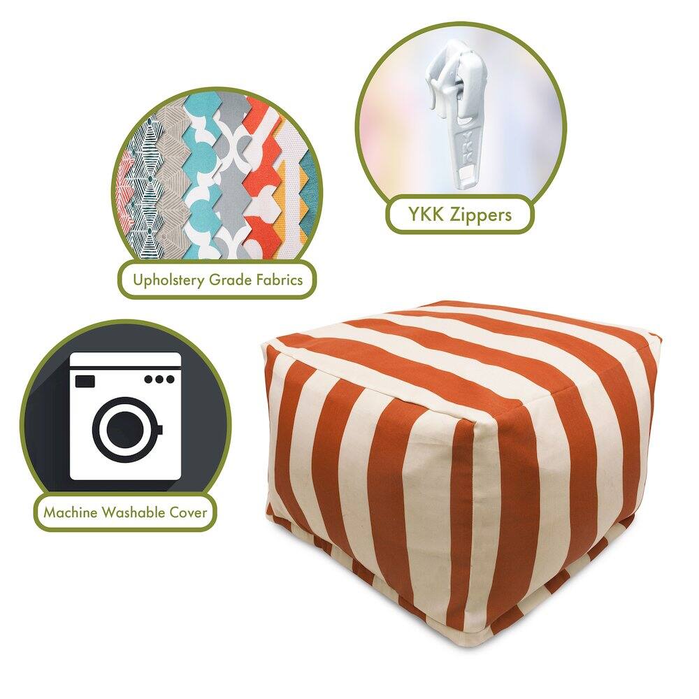 - Upholstery Grade Fabrics
- YKK Zippers
- Machine Washable Cover