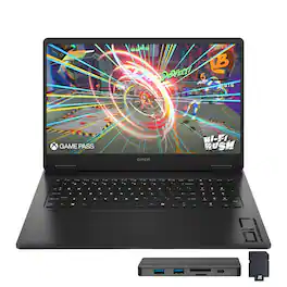 HP - Omen 17 17.3" Gaming Laptop,Ryzen AI 9 365,32GB DDR5,2TB SSD+288GB Dock Set,GeForce RTX 5060,Backlit,Win11 - Black