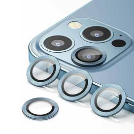 Stock Preferred - Tempered Glass Camera Lens Protector for iPhone 13 Pro – Luxury Scratch-Resistant Cover - Blue