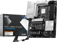 MSI - PRO Z890-P WIFI (Socket LGA 1851) Intel Z890 ATX DDR5 Wi-Fi 7 Motherboard - Black - Front_Zoom