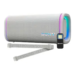 Sony - ULT FIELD 5 Wireless Portable Speaker with Clip-On Light (2 Items) - Off-White
