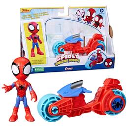 Hasbro - Marvel Spidey and Friends Figure & Motorcycle | Spidey - Red