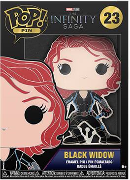 Funko - POP! PINS MARVEL INFINITY SAGA: BLACK WIDOW - APPAREL - Multicolor