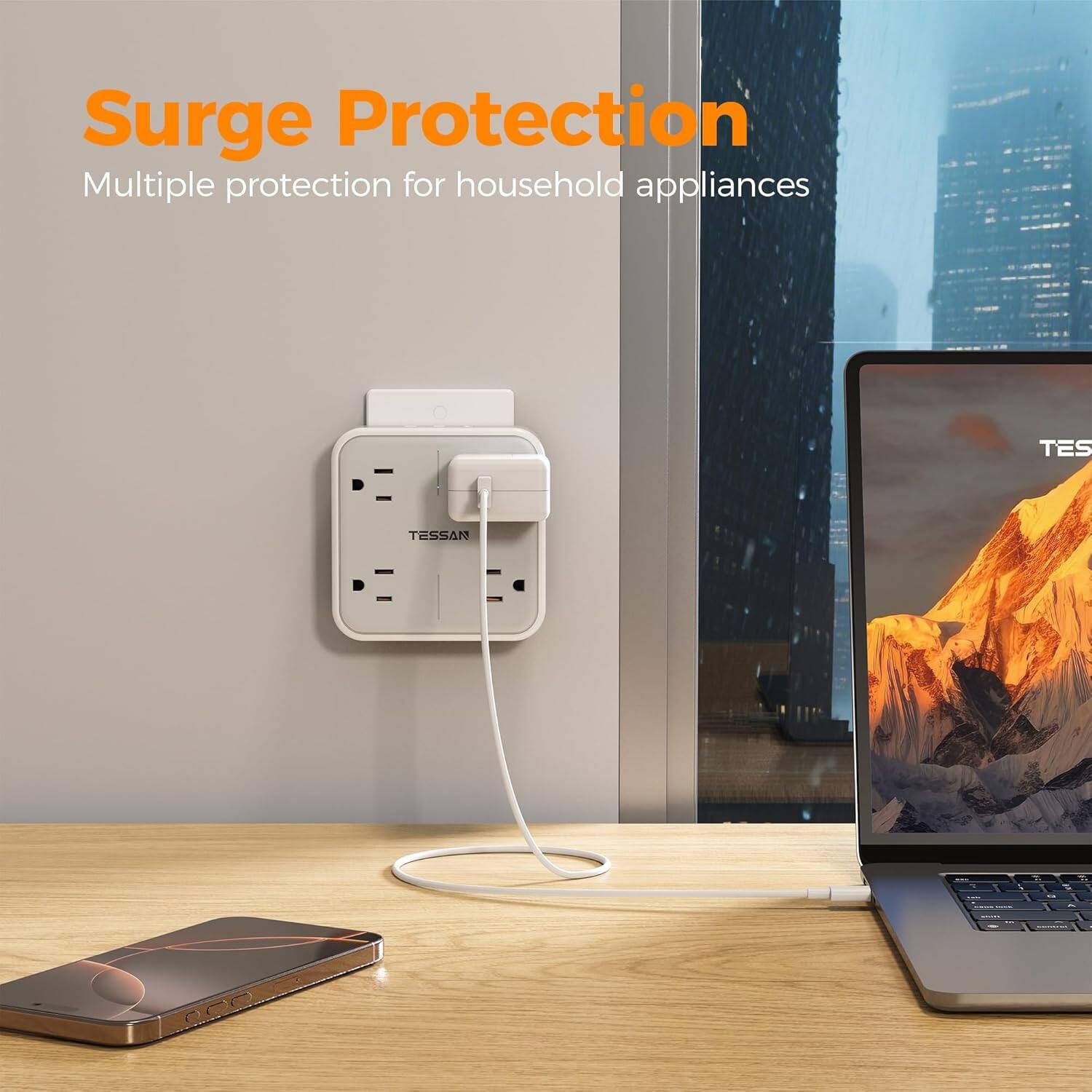 Surge Protection  
Multiple protection for household appliances