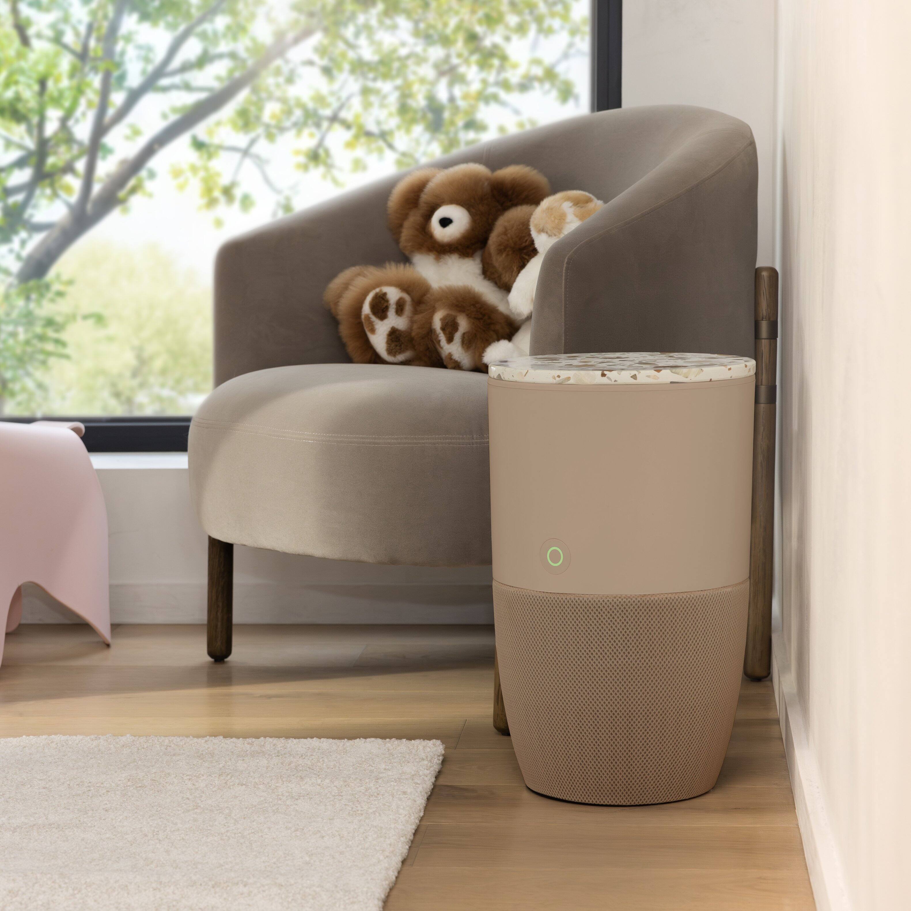 Alt View 8. Dupray - Bloom™ Air Purifier - Beige Special Edition (with Latte or Caramel Prefilter) + Terrazzo Accent Table - Beige.
