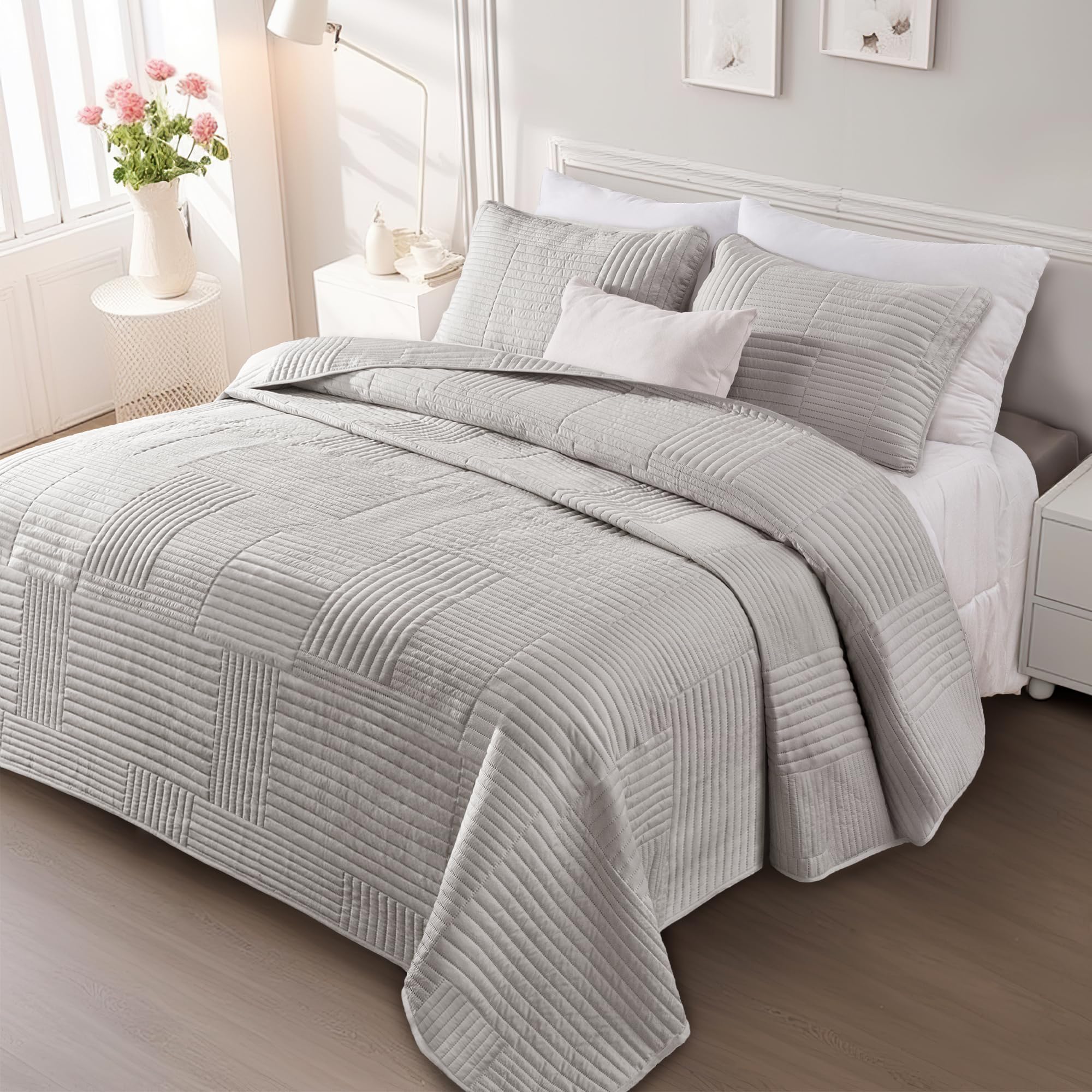 Light Grey-California King (104"x112")