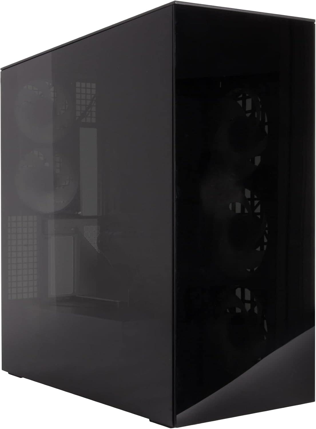 Arctic - Xtender VG PC Case-Mid Tower-Tempered Glass Panel-Included A-RGB Fans-Vertical GPU Mounting kit-Black - Black