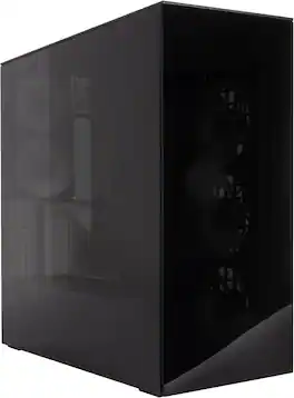 Arctic - Xtender VG PC Case-Mid Tower-Tempered Glass Panel-Included A-RGB Fans-Vertical GPU Mounting kit-Black - Black