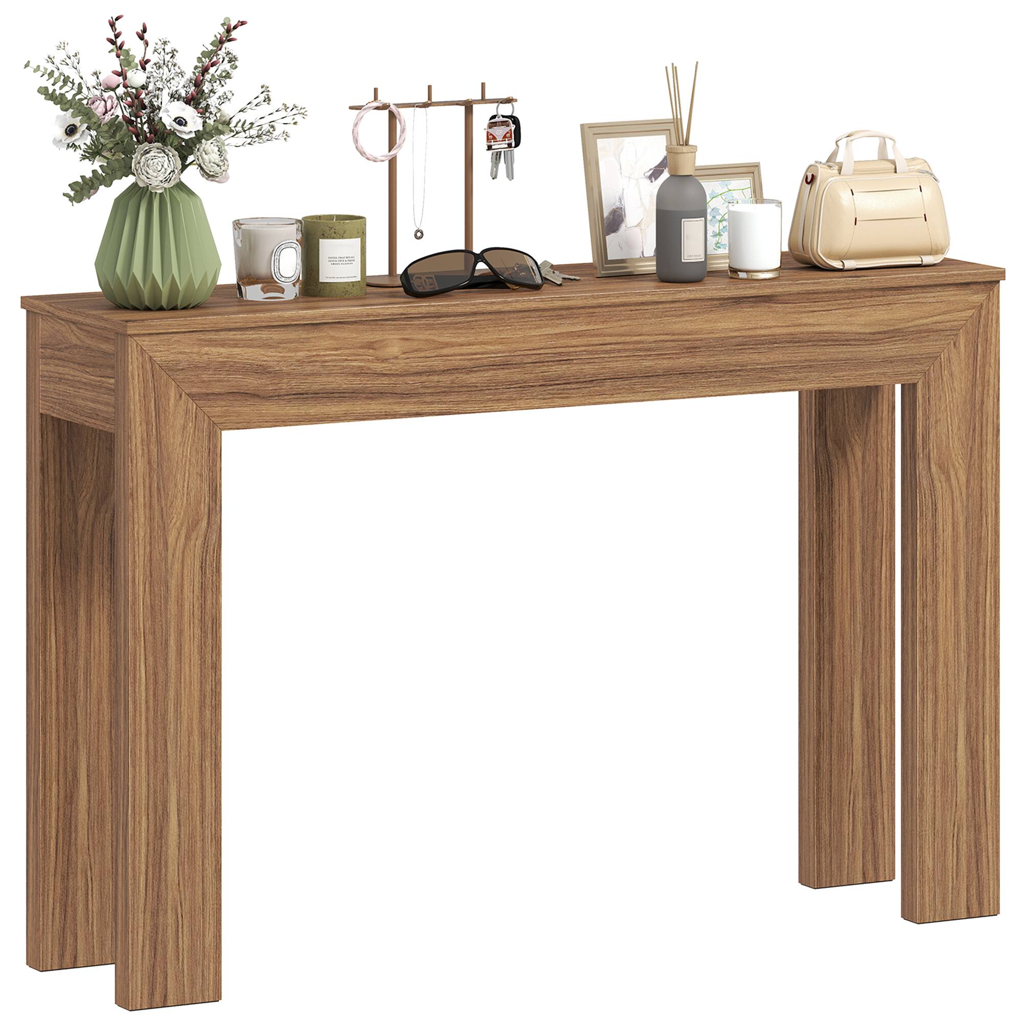 Homcom - Console Table - Walnut price history on PriceWatchPro
