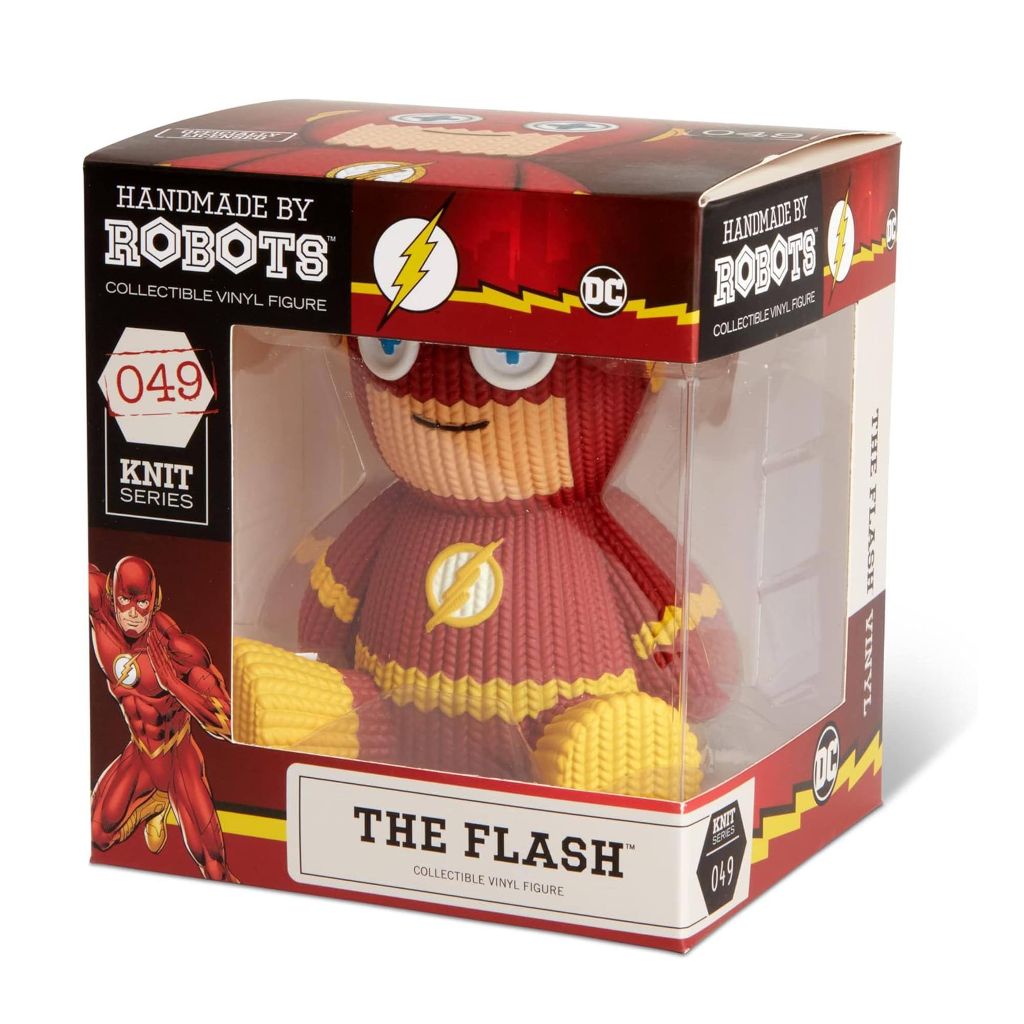 HANDMADE BY ROBOTS  
COLLECTIBLE VINYL FIGURE  

049  
KNIT SERIES  

THE FLASH  
COLLECTIBLE VINYL FIGURE  

DC