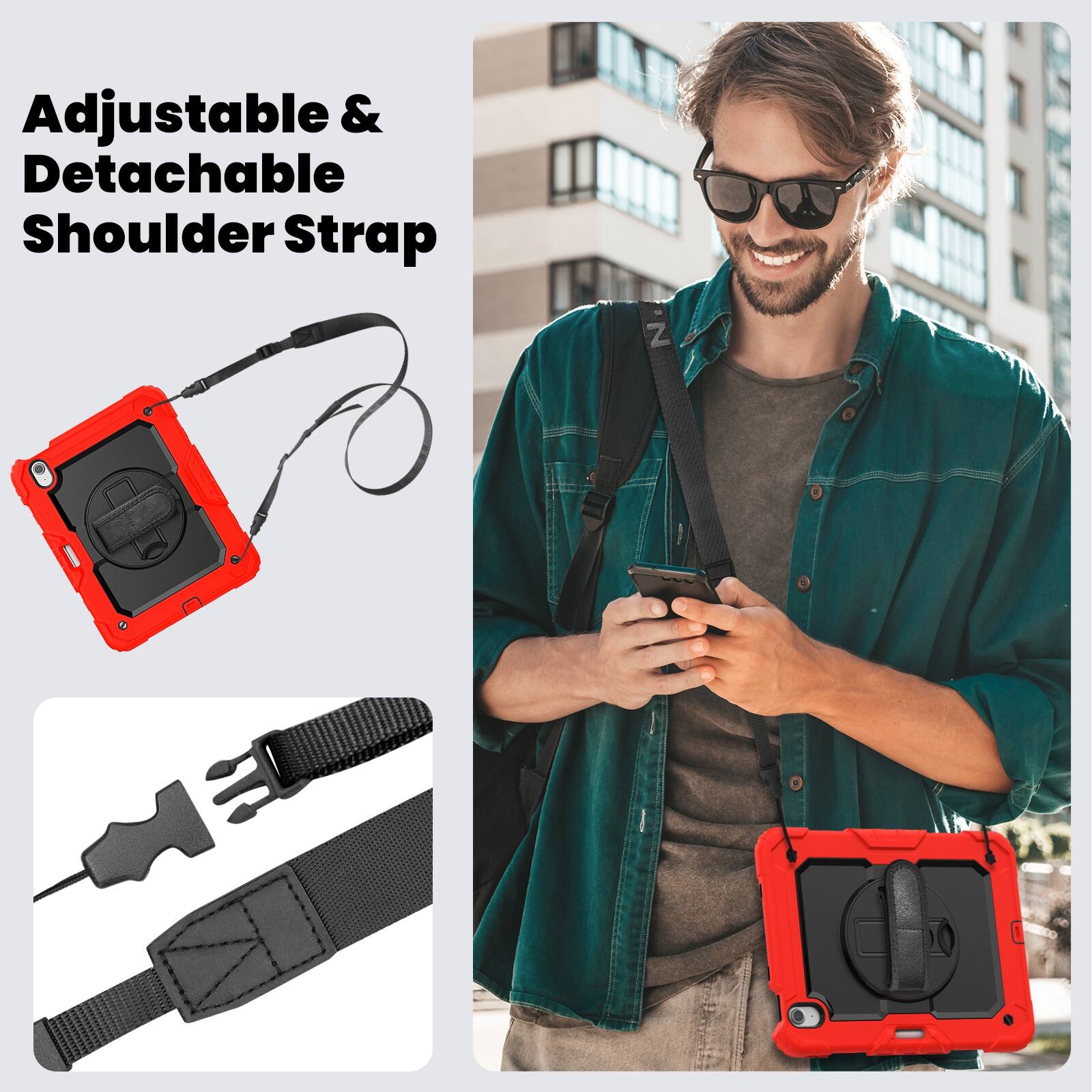 Adjustable & Detachable Shoulder Strap