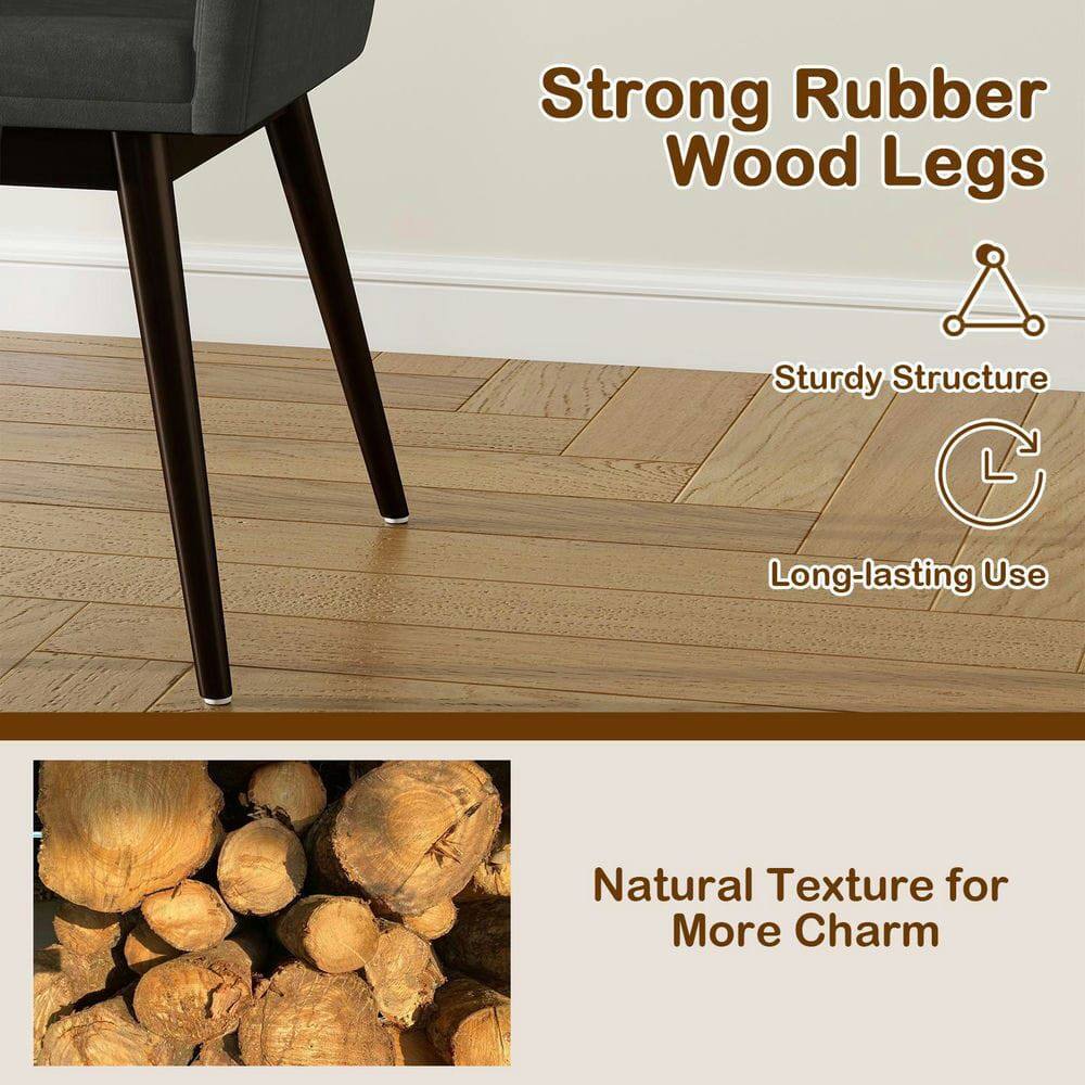 Strong Rubber Wood Legs  
Sturdy Structure  
Long-lasting Use  
Natural Texture for More Charm
