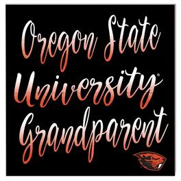 Jardine - Oregon State Beavers 10'' x 10'' Grandparent Plaque - Orange