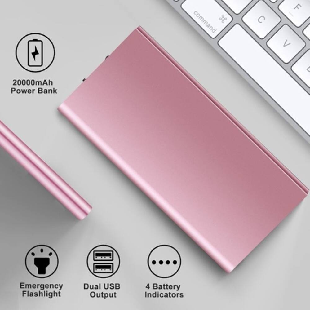 command H
C
20000mAh Power Bank
Emergency Flashlight
Dual USB Output
4 Battery Indicators