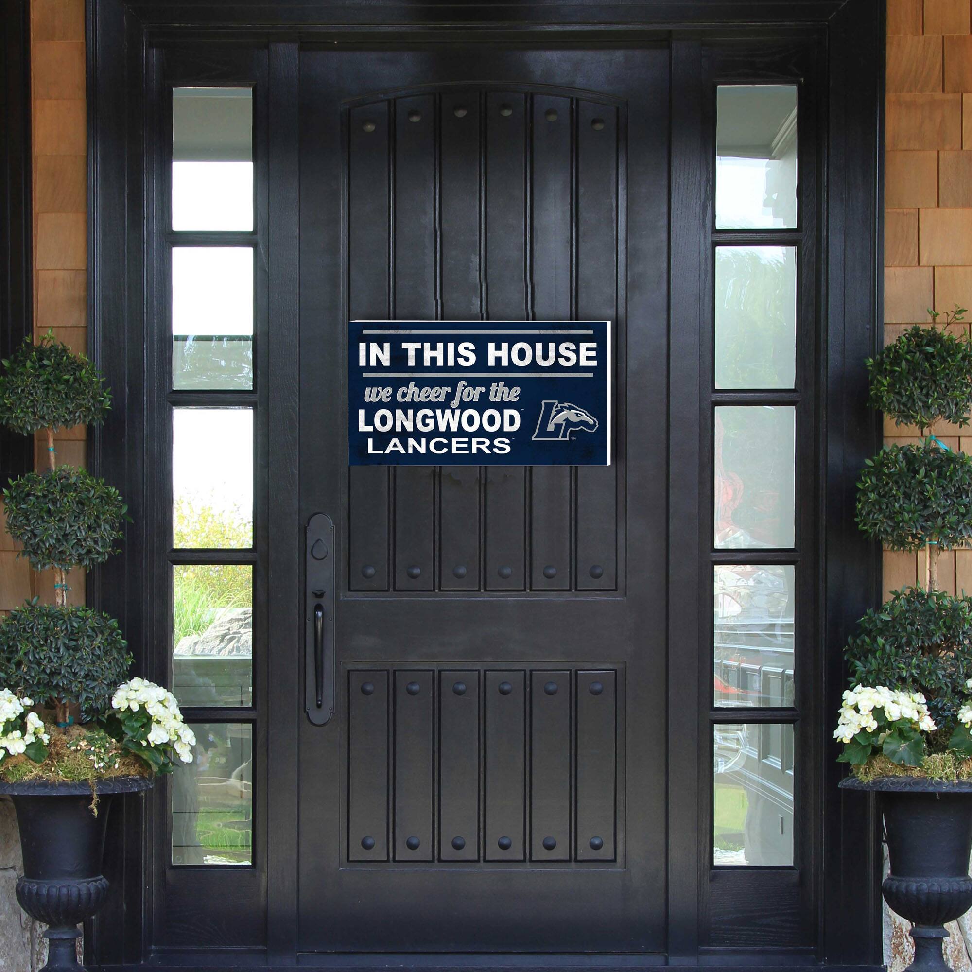 IN THIS HOUSE  
we cheer for the  
LONGWOOD LANCERS