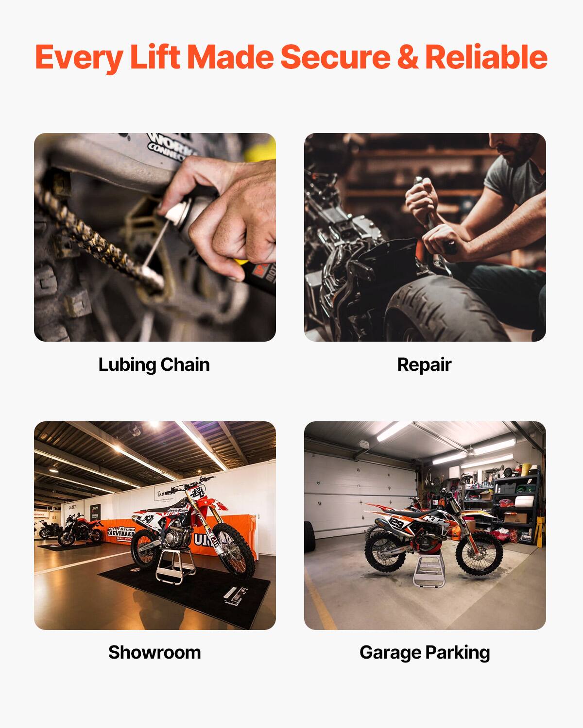 Every Lift Made Secure & Reliable

- Lubing Chain
- Repair
- Showroom
- Garage Parking