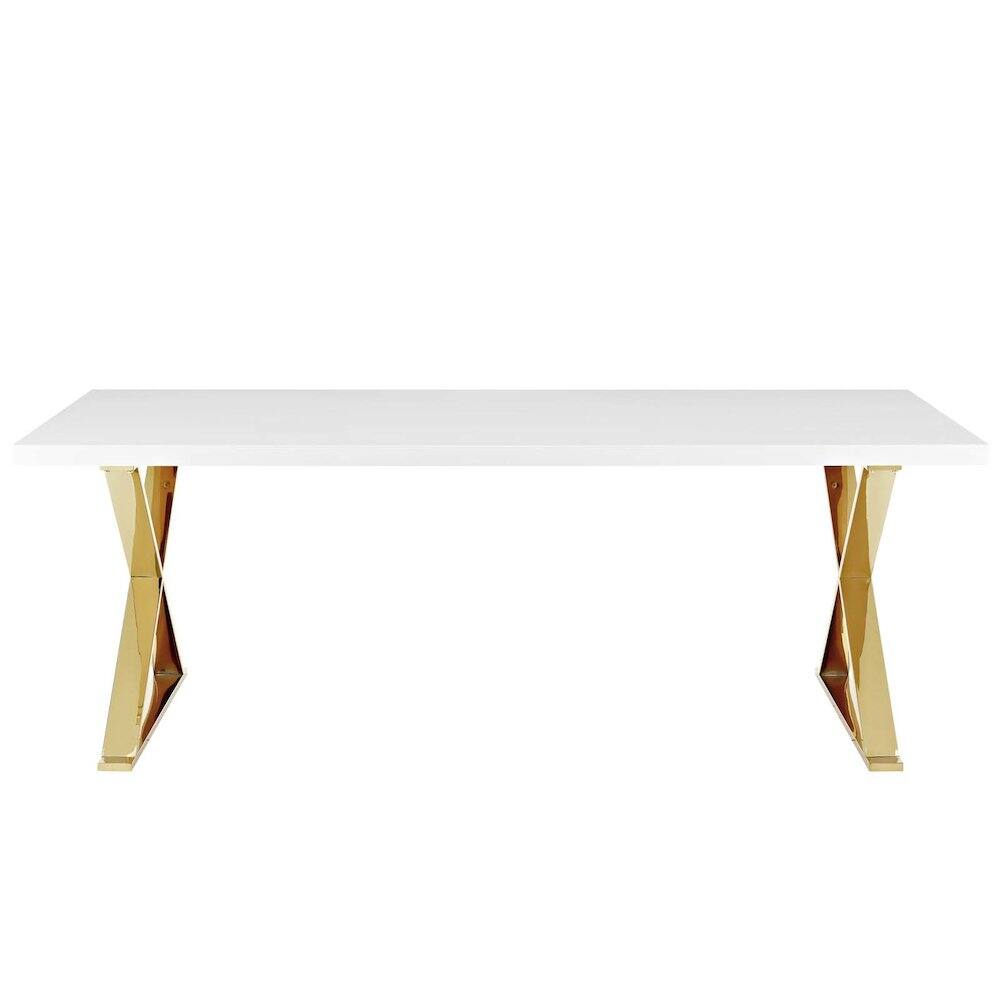 Alt View 2. Modway - Sector Dining Table - White.