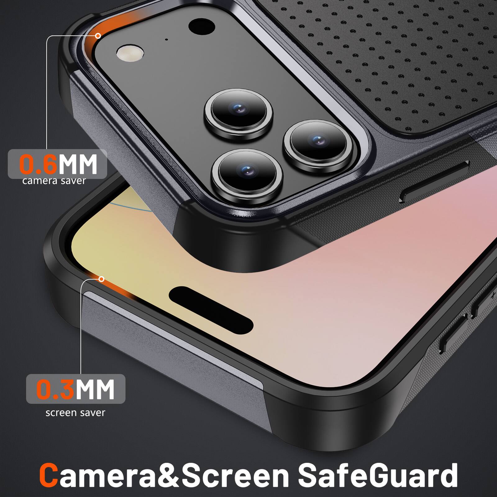 0.6MM camera saver  
0.3MM screen saver  
Camera&Screen SafeGuard