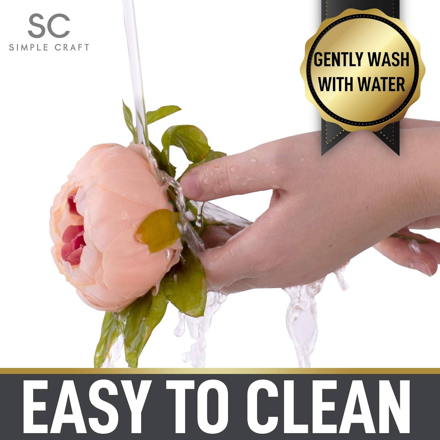 SC SIMPLE CRAFT

GENTLY WASH WITH WATER

EASY TO CLEAN