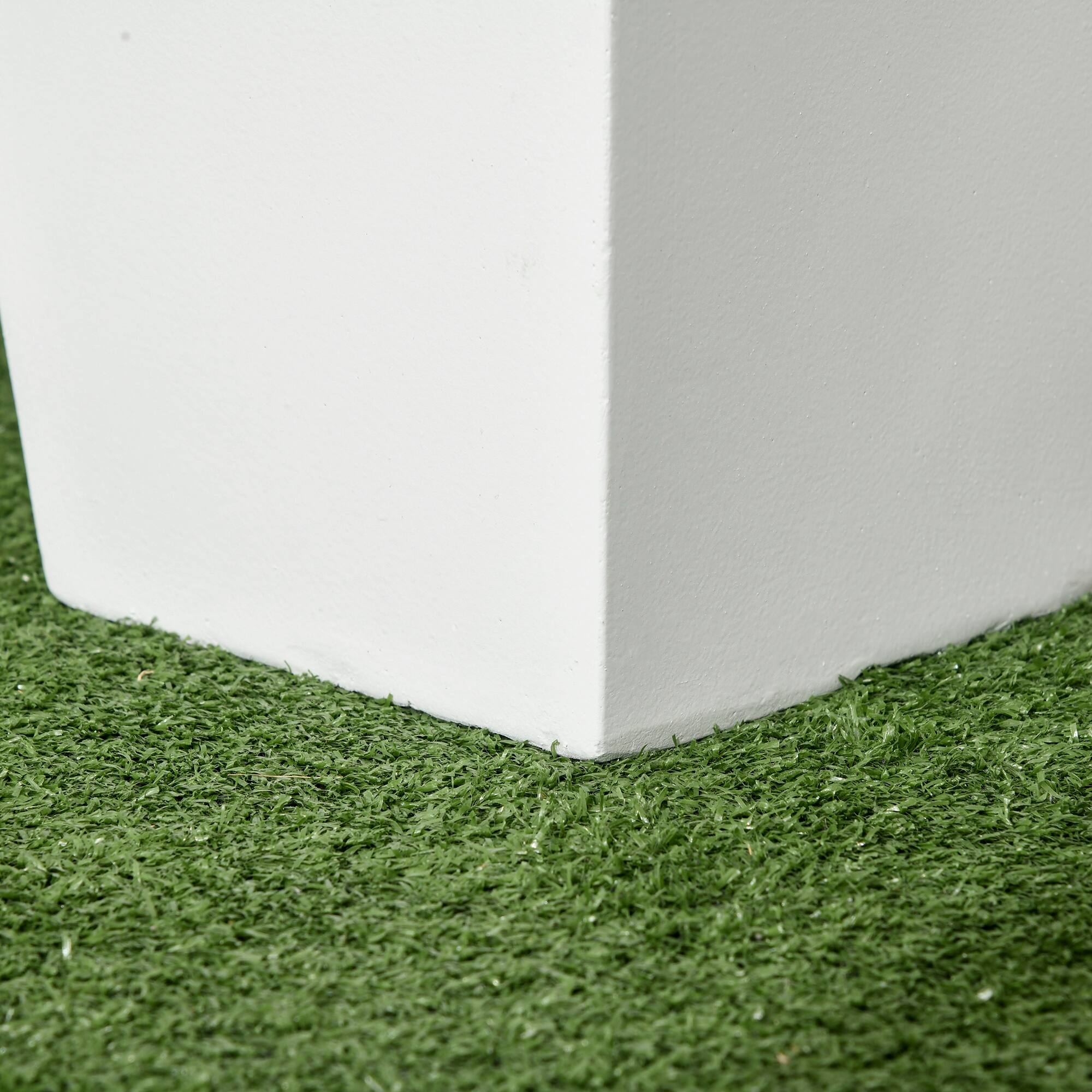 Alt View 7. Outsunny - 2-Pack Outdoor Planter Set, Flower Pots with Drainage Holes, Durable & Stackable Plant Pot, 22in & 18in - White.