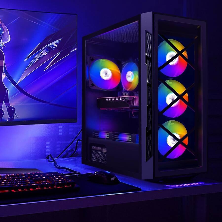 STGAubron Gaming PC Computer Desktop, GeForce GTX 1660 S 6G, Intel Core ...
