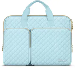 mosiso - 13-13.3 inch Laptop Sleeve 360 Protective Laptop Case for MacBook Air Pro 13 14, HP Dell Acer ASUS Lenovo - Ice Blue