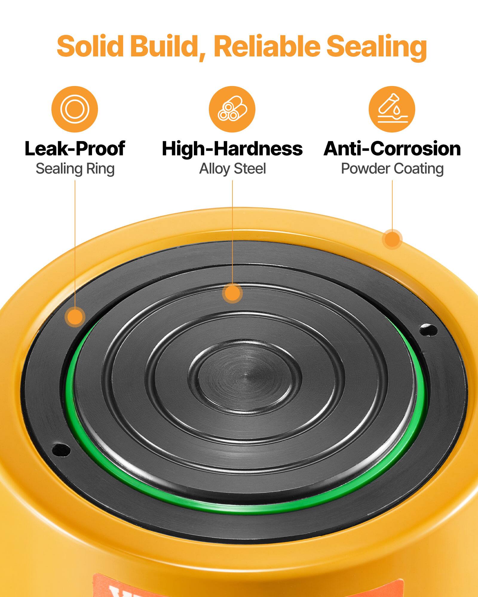 Solid Build, Reliable Sealing

- Leak-Proof Sealing Ring
- High-Hardness Alloy Steel
- Anti-Corrosion Powder Coating