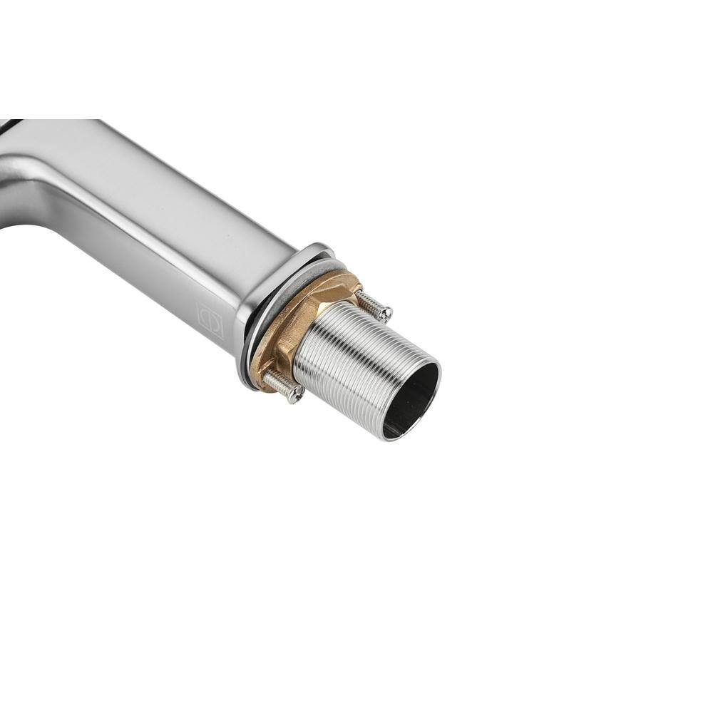 Alt View 4. Elegant Kitchen and Bath - Lena Single Hole Single Handle Bathroom Faucet in Brushed Nickel - Brushed Nickel.