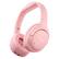 Alt View 4. TOZO - TOZO HT2 Hybrid Active Noise Cancelling Headphones, Over Ear, 60H Playtime, Hi-Res Audio, Custom EQ, Deep Bass, Pink - Pink.