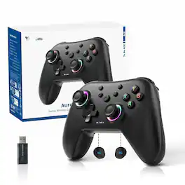 Dazzling Pops - aurora ii controller for pc android switch ios switch steam deck with rotary motors rgb hall effect - Midnight Black