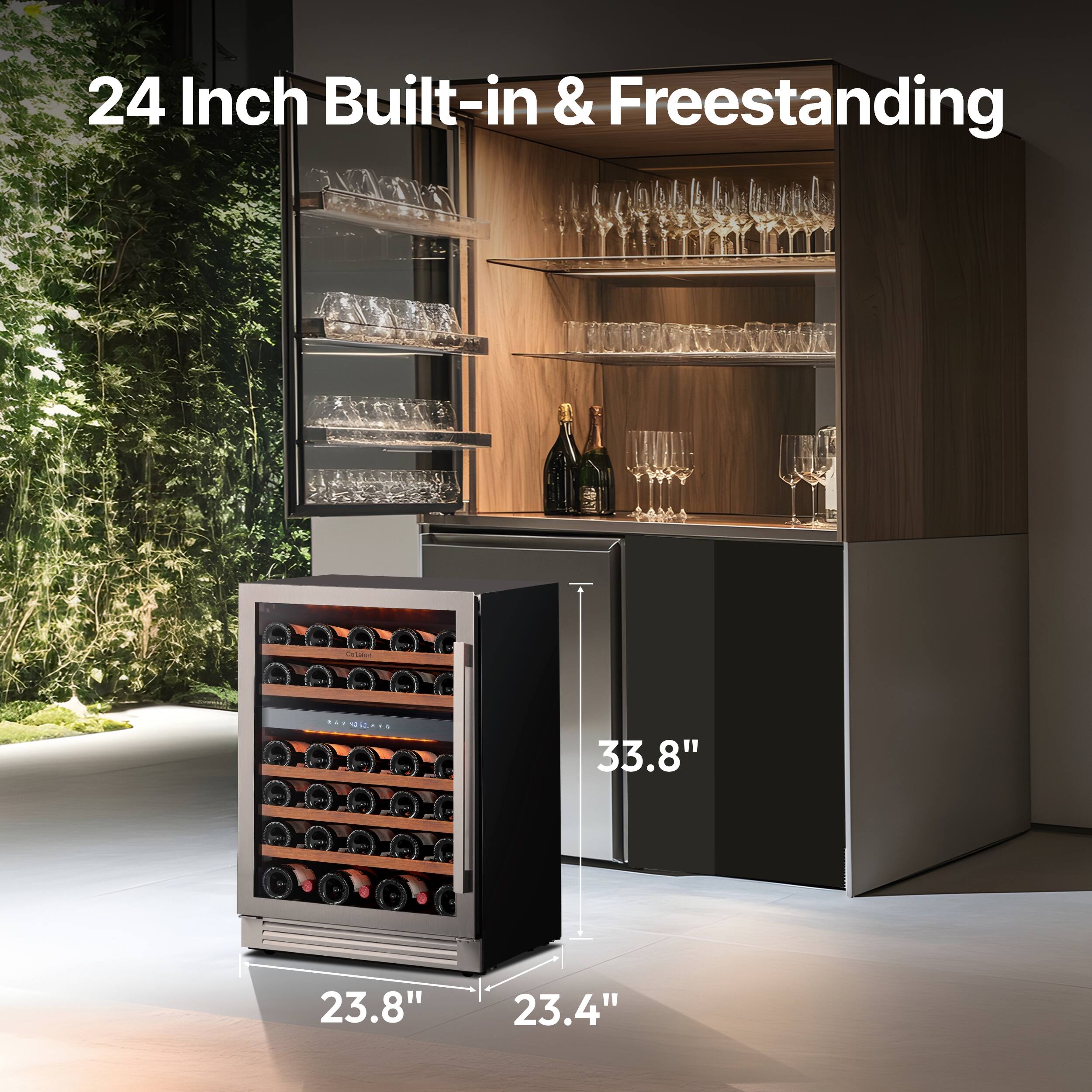 24 Inch Built-in & Freestanding

33.8"  
23.8"  
23.4"