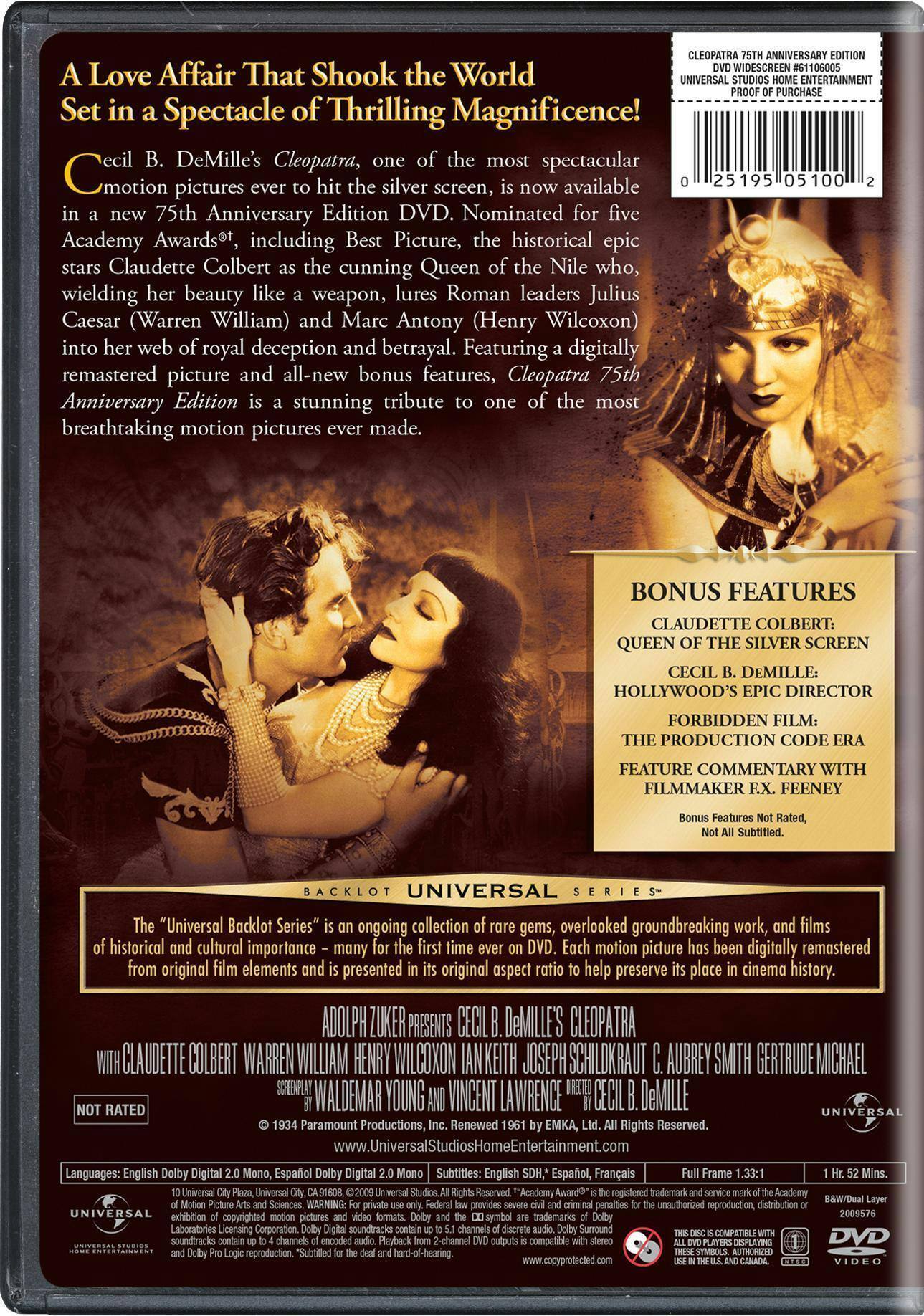 Angle. Cleopatra (75th Anniversary Edition) [DVD].