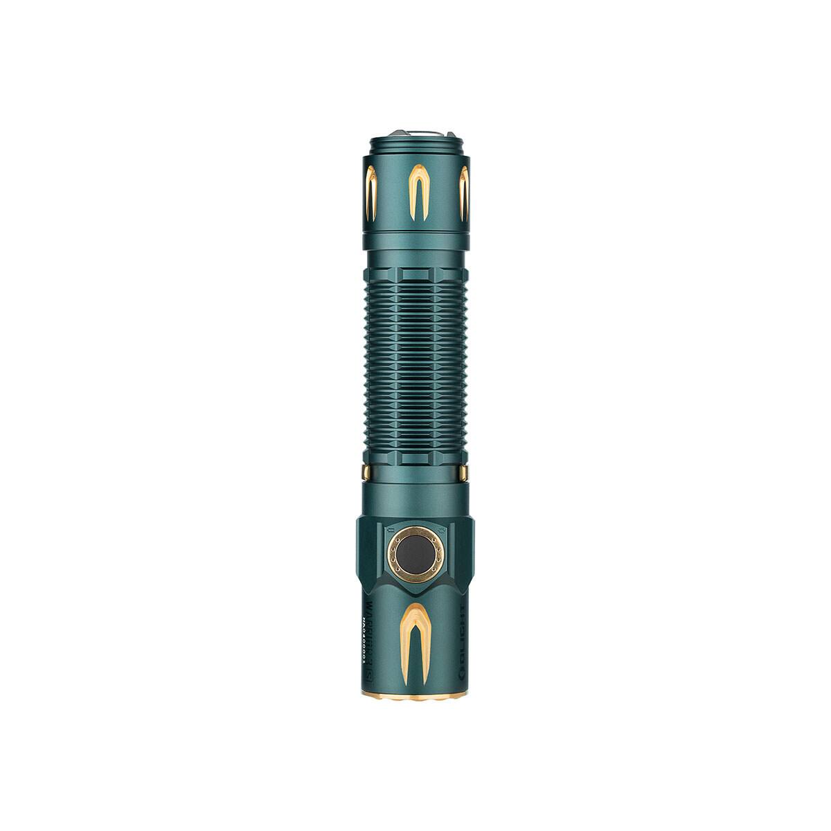 Alt View 3. OLIGHT - Olight Warrior 3S Rechargeable Cool White Tactical LED Flashlight, Dream Blue.